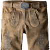 Trachtenlederhose Leonardo (sand gespeckt-grau