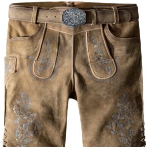 Trachtenlederhose Leonardo (sand gespeckt-grau