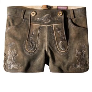 Trachtenlederhose Leya (kiesel gespeckt