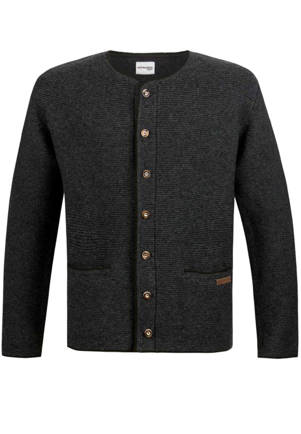 Trachtenstrickjacke Castello (anthrazit