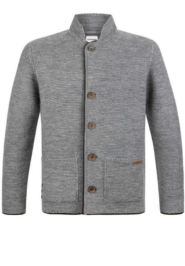 Trachtenstrickjacke Nicolo (hellgrau