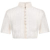 Dirndlbluse Spitze creme hochgeschlossen 011698 ~ 32