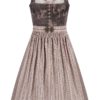 Midi Dirndl 70 cm braun taupe Brenda 011664 ~ 46