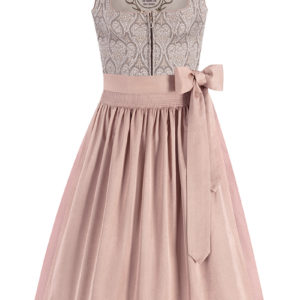 Midi Dirndl 70 cm taupe altrosa Fleur 013228 ~ 44