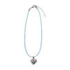 Collier mit Herzanhänger 000156 ~ türkis