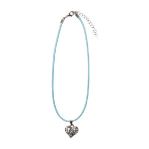 Collier mit Herzanhänger 000156 ~ türkis