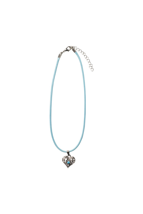 Collier mit Herzanhänger 000156 ~ türkis