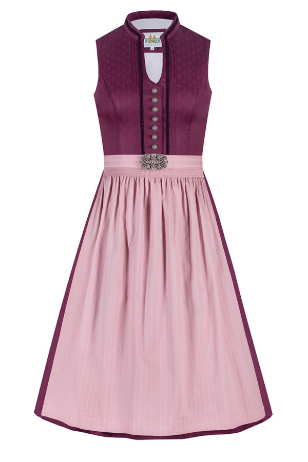 Midi Dirndl 65 cm beere altrosa Lena 010394 ~ 32