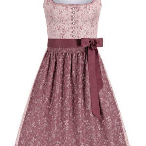 Midi Dirndl 70 cm altrosa rosenholz Xenia 014397 ~ 32