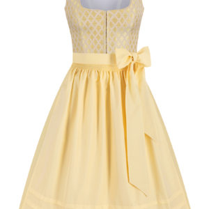 Midi Dirndl 70 cm gelb natur Gerti 014327 ~ 32