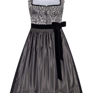 Midi Dirndl 70cm schwarz gemustert Stretch Chloe 011800 ~ 38