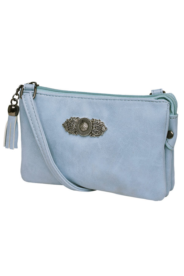 Dirndltasche Sophie mit Ornament 008413 ~ hellblau