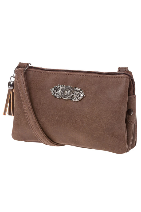 Dirndltasche Sophie mit Ornament 008413 ~ braun