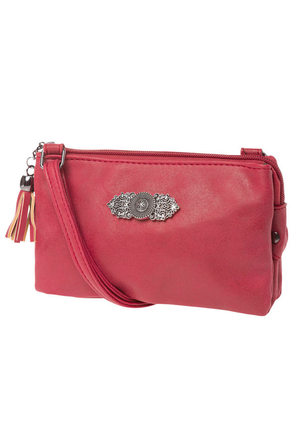 Dirndltasche Sophie mit Ornament 008413 ~ dunkelrot