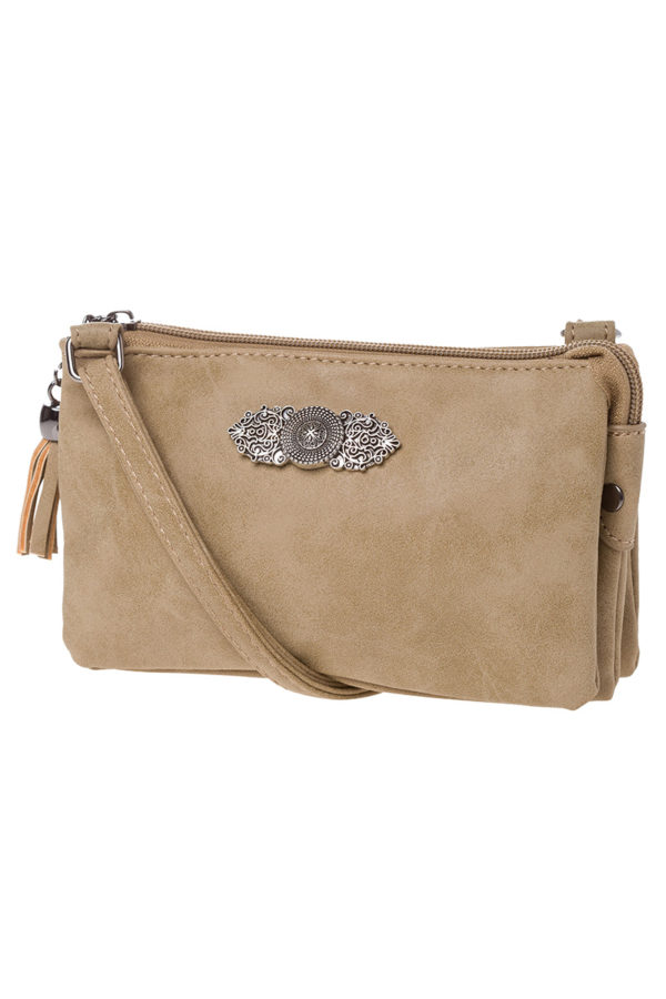 Dirndltasche Sophie mit Ornament 008413 ~ taupe