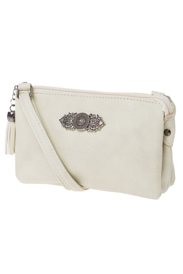 Dirndltasche Sophie mit Ornament 008413 ~ weiß