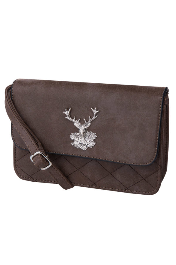 Trachtentasche Hirsch mit Steppung 003029 ~ braun