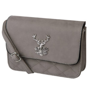 Trachtentasche Hirsch mit Steppung 003029 ~ grau
