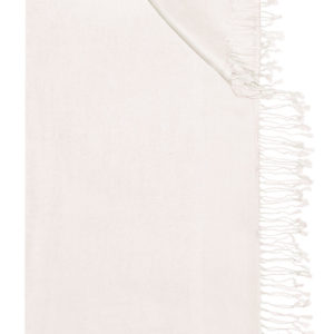 Trachtentuch 70 x 200 cm creme mit Fransen 002958