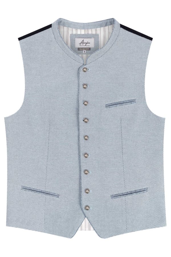 Trachtenweste JOEL (slim fit) ~ hellblau ~ 102