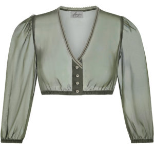 Dirndlbluse aus Chiffon ~ 32 ~ oliv
