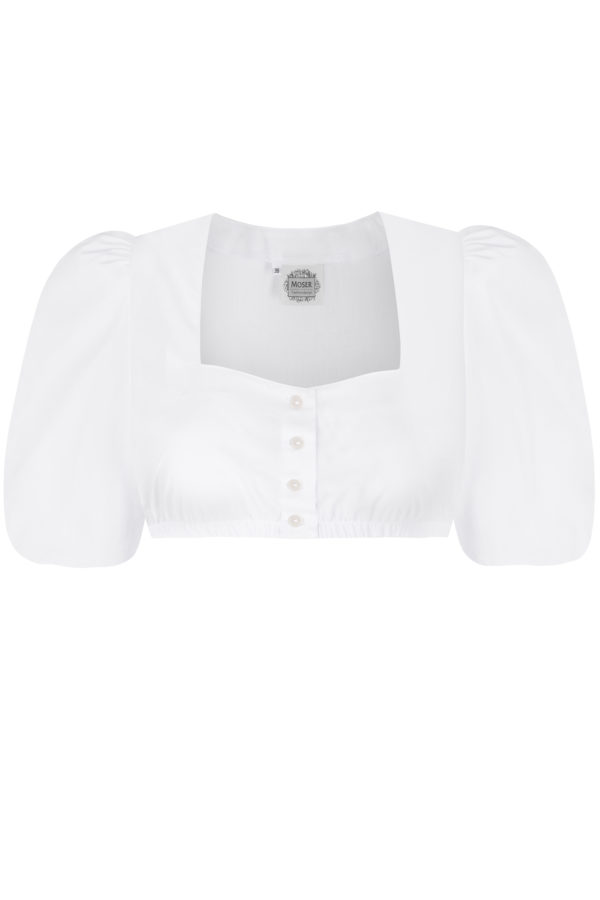 Dirndlbluse SAMIRA ~ 32 ~ weiß