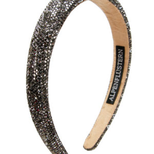 Glitzer Haarreif breit ~ grau