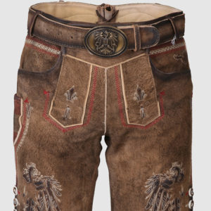 Lederhose Mei Hoamat mit Gürte