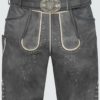 Lederhose Kuno mit Gürtel