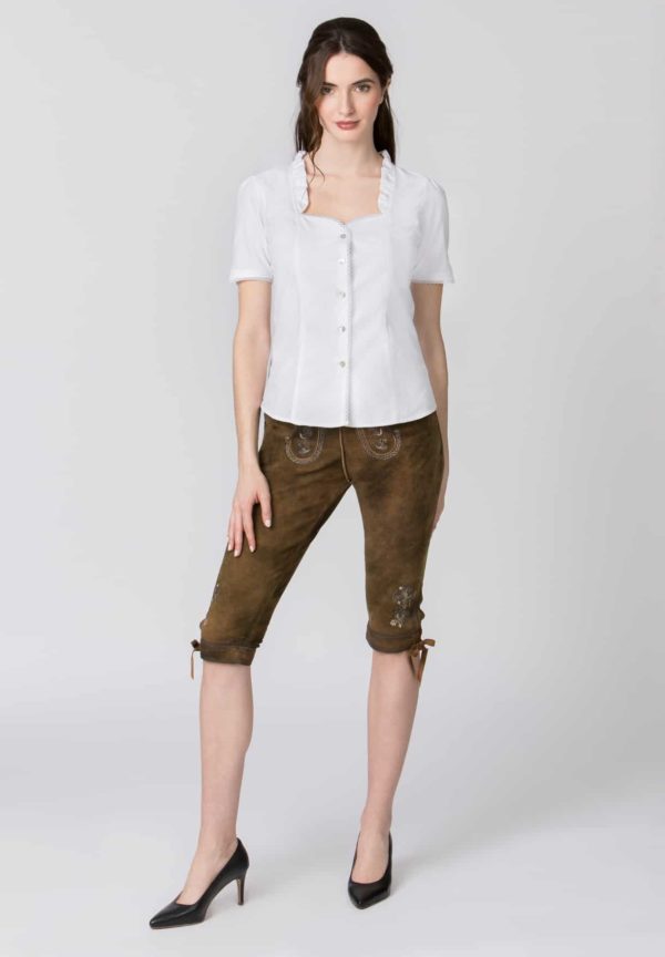 Trachtenbluse Clarissa (weiss