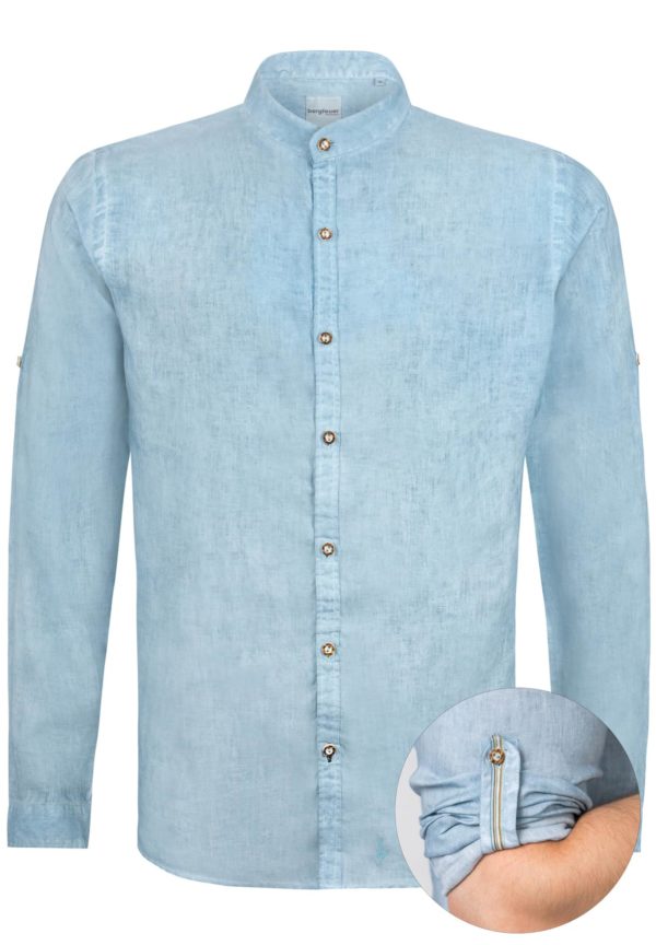 Trachtenhemd Sergio (rauchblau