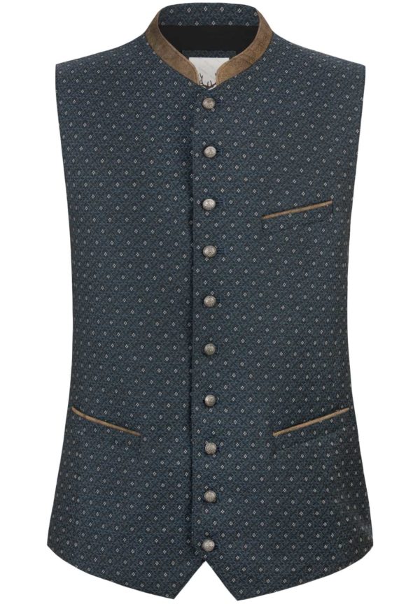 Trachtenweste Hudson (blau