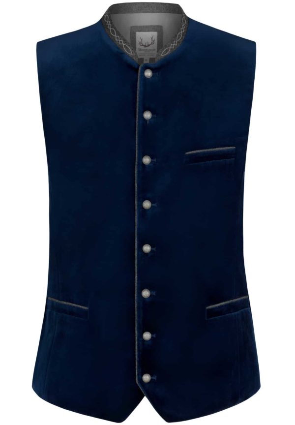 Trachtenweste Lorenzo (indigo