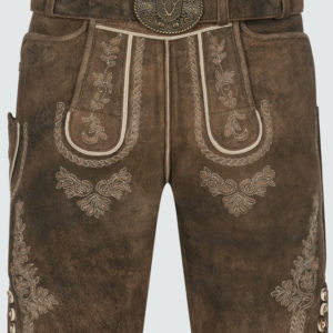 Lederhose Quan mit Gürtel