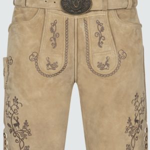 Lederhose Milian mit Gürtel