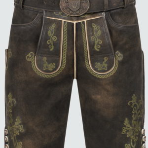 Lederhose Milian mit Gürtel