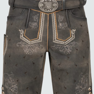 Lederhose Udo mit Gürtel