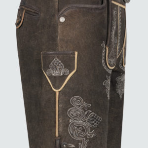 Alternative view of Lederhose Vinc mit Gürtel
