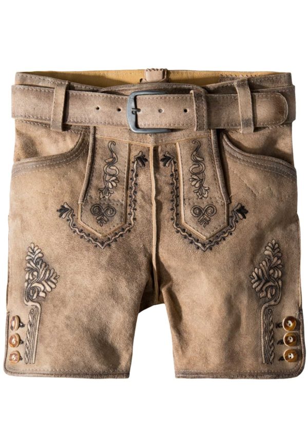 Kinderlederhose Michel (esche gespeckt