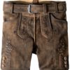 Kinderlederhose Michel (muskat gespeckt