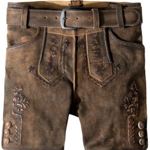 Kinderlederhose Michel (muskat gespeckt