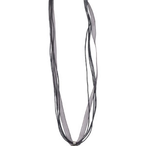 Collier mit Edelweissanhänger 000157 ~ schwarz