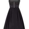 Dirndl lang 85 cm Gastro schwarz Nicki ~ 34