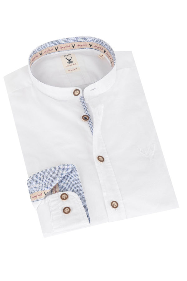 Trachtenhemd OLIVER (slim fit) ~ blau ~ M