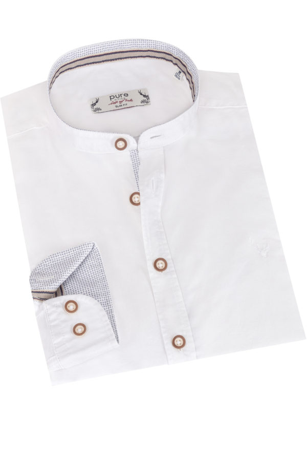 Trachtenhemd OLIVER (slim fit) ~ S ~ grau