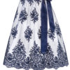 Dirndlschürze floral bestickt mit Perlen (70 cm) ~ S