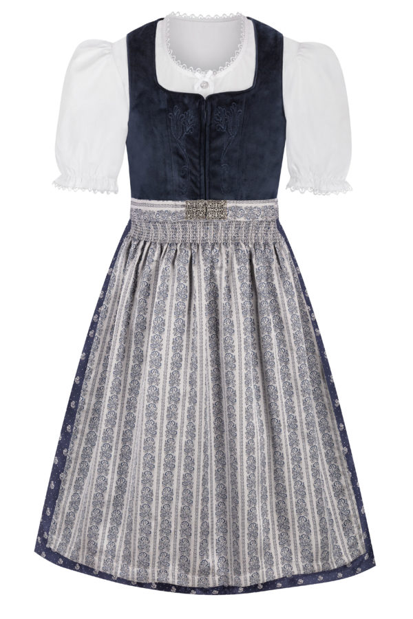 Kinderdirndl REGINA ~ 104 ~ blau
