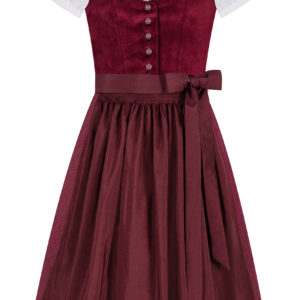 Kinderdirndl TEGERNSEE ~ 116 ~ dunkelrot
