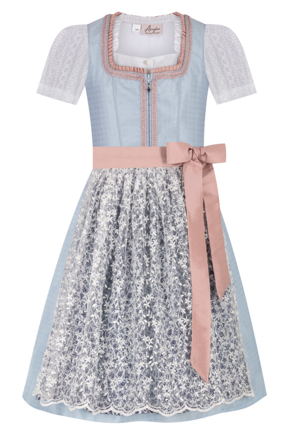 Kinderdirndl FLORENTINA ~ 140 ~ hellblau
