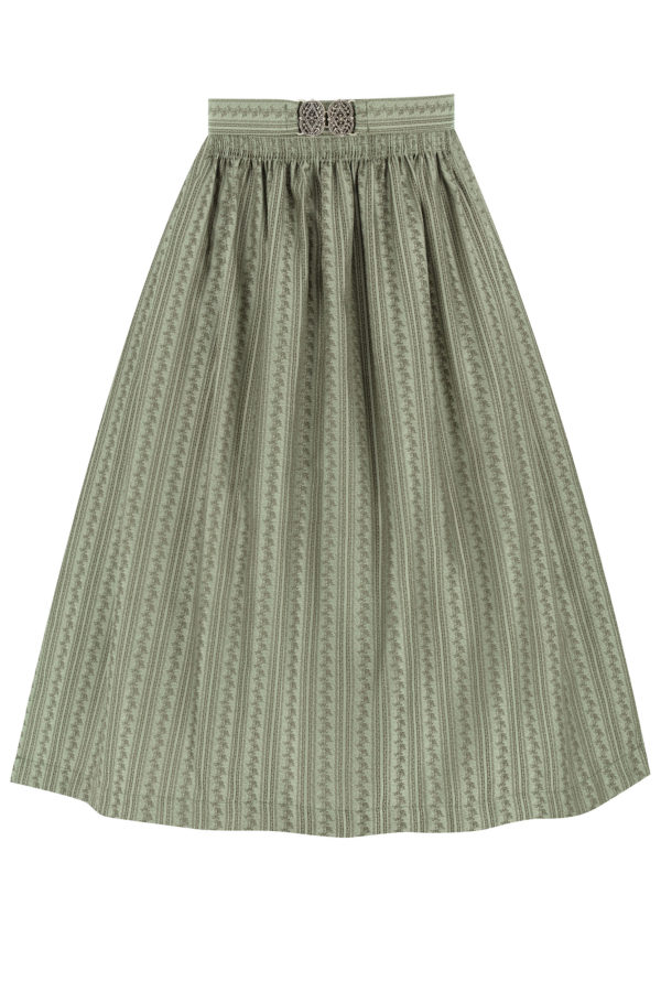 Dirndlschürze gestreift mit Rankenmuster (70 cm) ~ XL